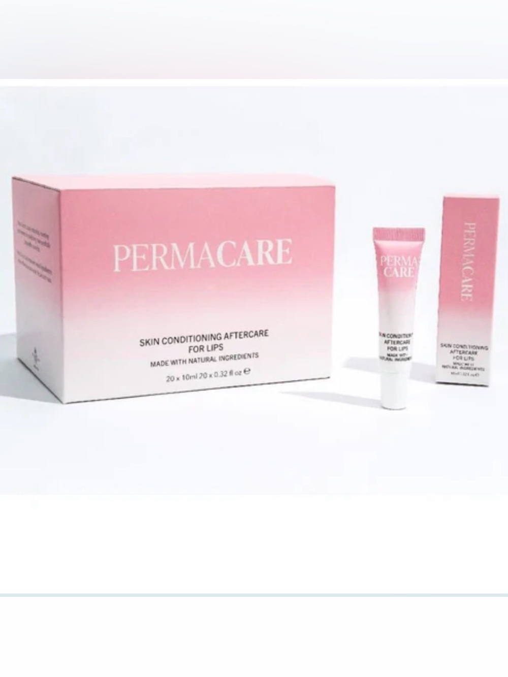 Permacare Skin Conditioning Aftercare for Lips - Pink/White